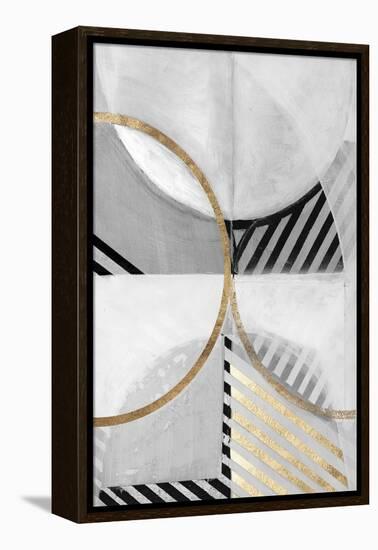 Black White Gold III-null-Framed Stretched Canvas