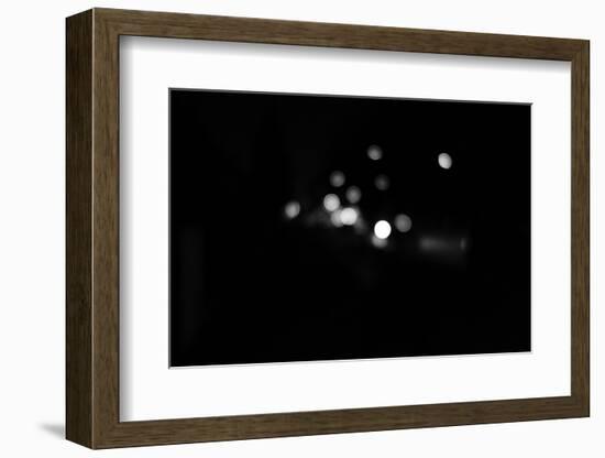 black / white recording, Bokeh-Benjamin Engler-Framed Photographic Print