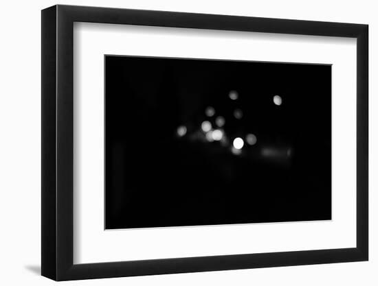 black / white recording, Bokeh-Benjamin Engler-Framed Photographic Print