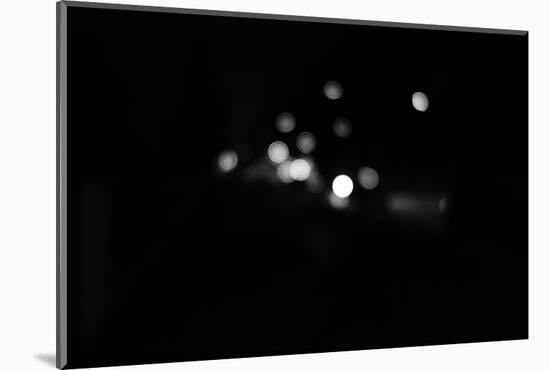 black / white recording, Bokeh-Benjamin Engler-Mounted Photographic Print