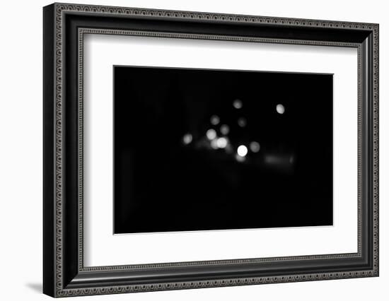 black / white recording, Bokeh-Benjamin Engler-Framed Photographic Print