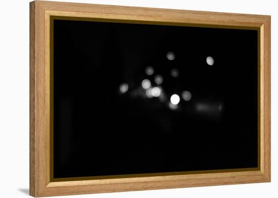 black / white recording, Bokeh-Benjamin Engler-Framed Premier Image Canvas