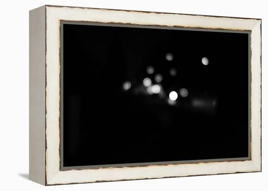 black / white recording, Bokeh-Benjamin Engler-Framed Premier Image Canvas