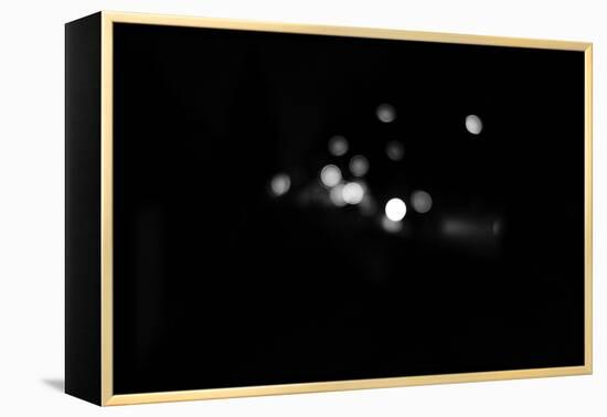 black / white recording, Bokeh-Benjamin Engler-Framed Premier Image Canvas