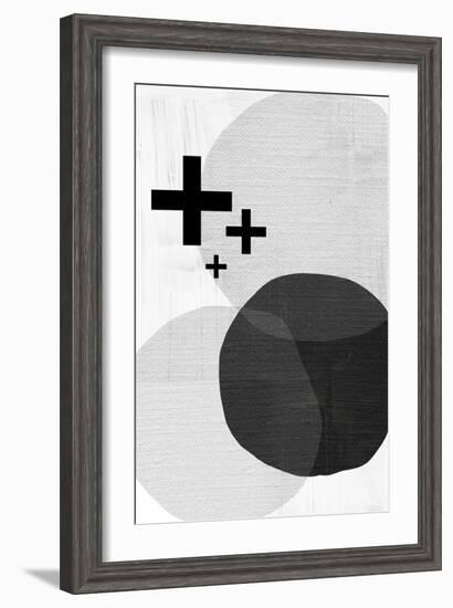 Black White Scandi Modern-Urban Epiphany-Framed Art Print