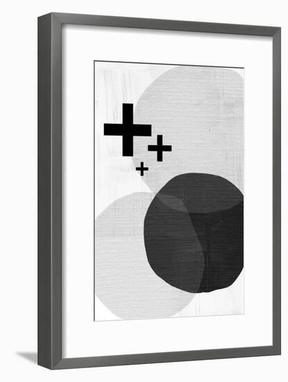 Black White Scandi Modern-Urban Epiphany-Framed Art Print