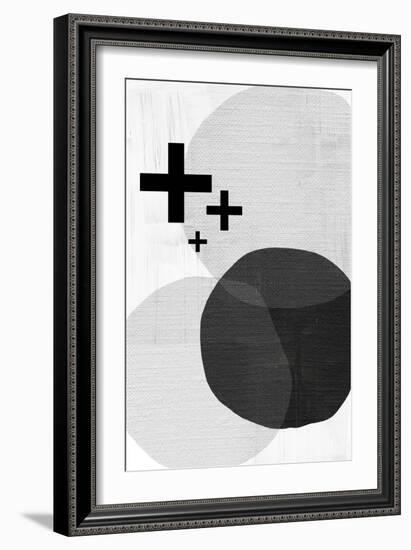 Black White Scandi Modern-Urban Epiphany-Framed Art Print