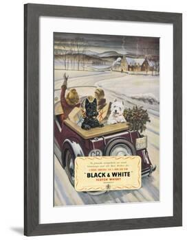 Black & White Scotch Whisky-null-Framed Art Print