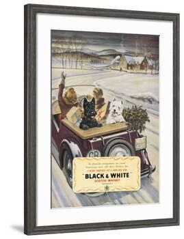 Black & White Scotch Whisky-null-Framed Art Print
