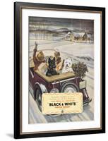 Black & White Scotch Whisky-null-Framed Art Print
