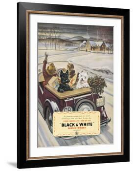 Black & White Scotch Whisky-null-Framed Art Print