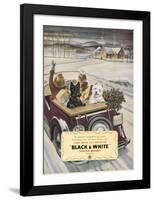 Black & White Scotch Whisky-null-Framed Art Print