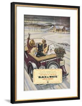 Black & White Scotch Whisky-null-Framed Art Print