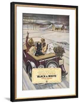 Black & White Scotch Whisky-null-Framed Art Print
