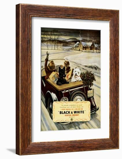 Black & White Scotch Whisky-null-Framed Premium Giclee Print
