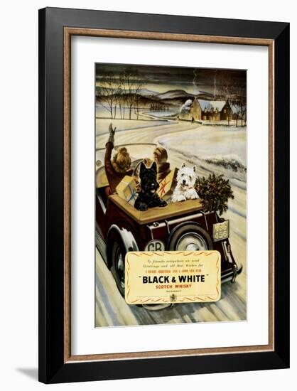 Black & White Scotch Whisky-null-Framed Premium Giclee Print