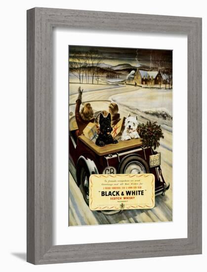 Black & White Scotch Whisky-null-Framed Premium Giclee Print