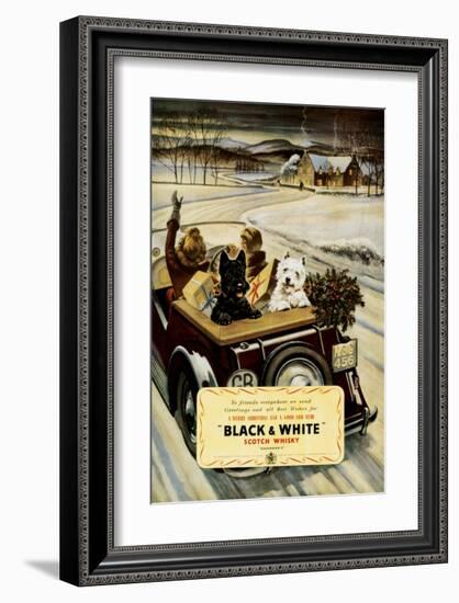 Black & White Scotch Whisky-null-Framed Premium Giclee Print