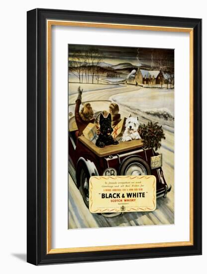 Black & White Scotch Whisky-null-Framed Premium Giclee Print