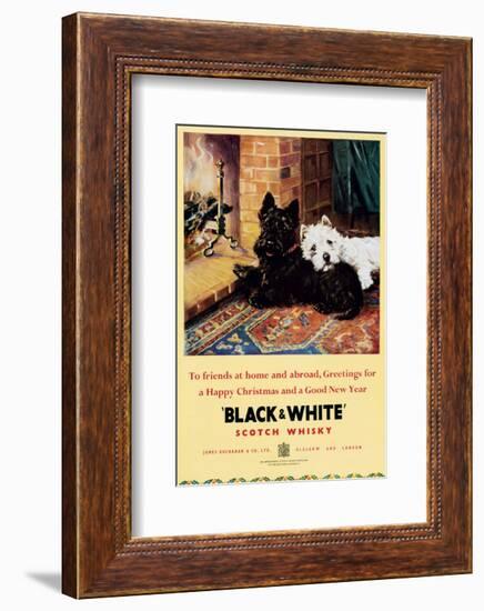 Black & White Scotch Whisky-null-Framed Premium Giclee Print