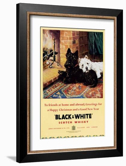 Black & White Scotch Whisky-null-Framed Premium Giclee Print