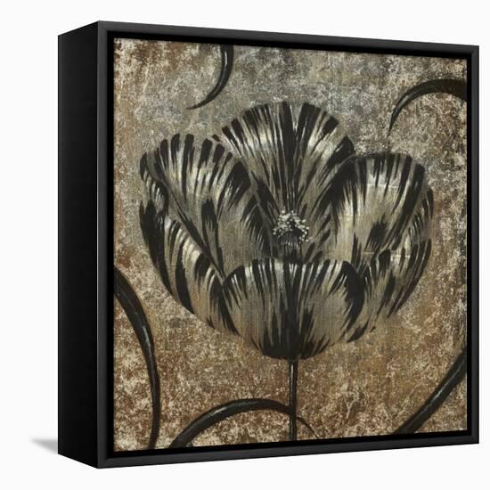 Black & White Tulips I-Liz Jardine-Framed Stretched Canvas