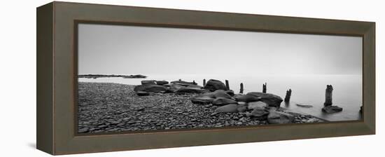 Black & White Water Panel I-James McLoughlin-Framed Premier Image Canvas