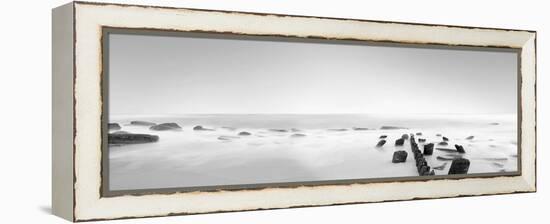 Black & White Water Panel III-James McLoughlin-Framed Premier Image Canvas