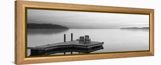 Black & White Water Panel XI-James McLoughlin-Framed Premier Image Canvas