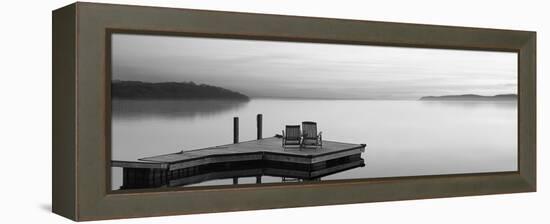 Black & White Water Panel XI-James McLoughlin-Framed Premier Image Canvas