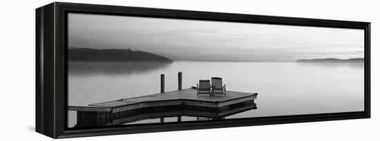 Black & White Water Panel XI-James McLoughlin-Framed Premier Image Canvas