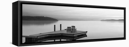 Black & White Water Panel XI-James McLoughlin-Framed Premier Image Canvas