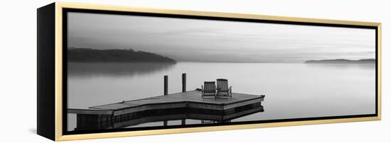 Black & White Water Panel XI-James McLoughlin-Framed Premier Image Canvas