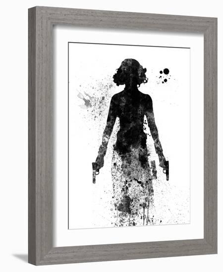 Black Widow Watercolor-Jack Hunter-Framed Art Print