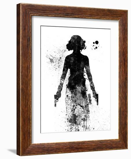 Black Widow Watercolor-Jack Hunter-Framed Art Print