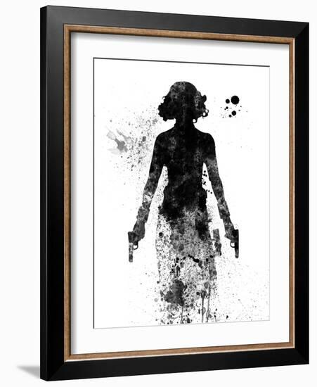 Black Widow Watercolor-Jack Hunter-Framed Art Print