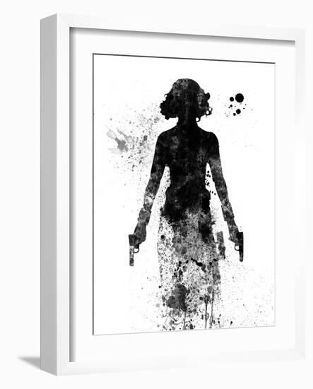 Black Widow Watercolor-Jack Hunter-Framed Art Print