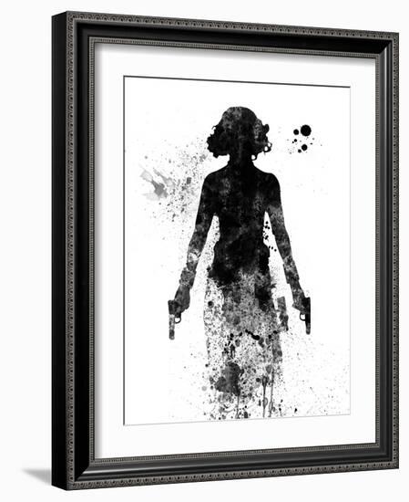 Black Widow Watercolor-Jack Hunter-Framed Art Print