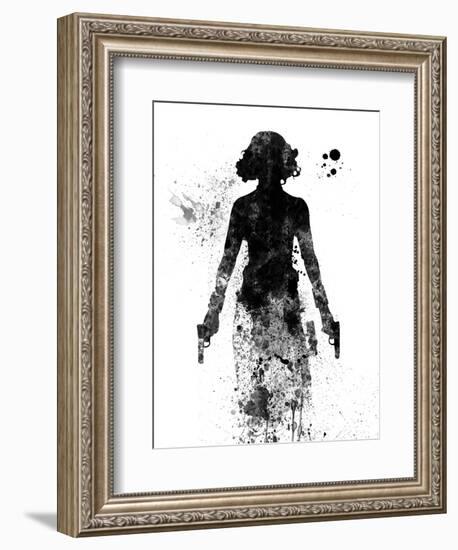 Black Widow Watercolor-Jack Hunter-Framed Premium Giclee Print