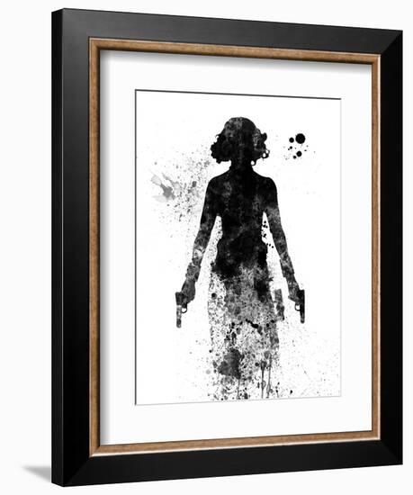 Black Widow Watercolor-Jack Hunter-Framed Premium Giclee Print