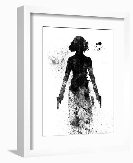 Black Widow Watercolor-Jack Hunter-Framed Premium Giclee Print