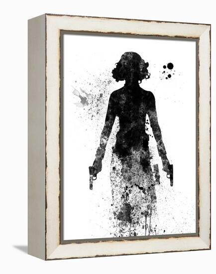 Black Widow Watercolor-Jack Hunter-Framed Stretched Canvas