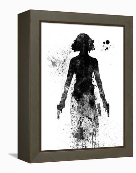 Black Widow Watercolor-Jack Hunter-Framed Stretched Canvas