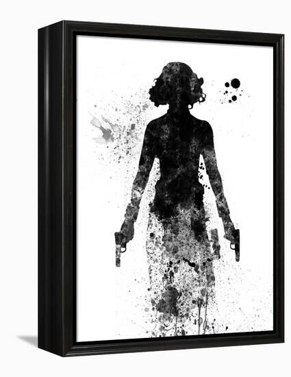 Black Widow Watercolor-Jack Hunter-Framed Stretched Canvas
