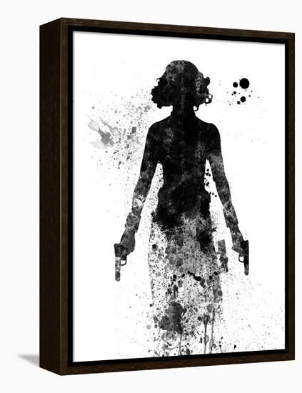 Black Widow Watercolor-Jack Hunter-Framed Stretched Canvas