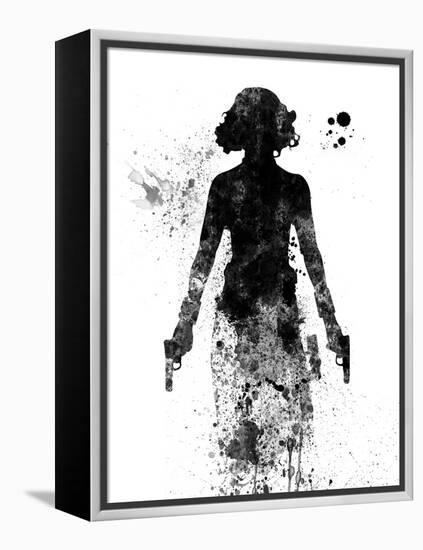 Black Widow Watercolor-Jack Hunter-Framed Stretched Canvas