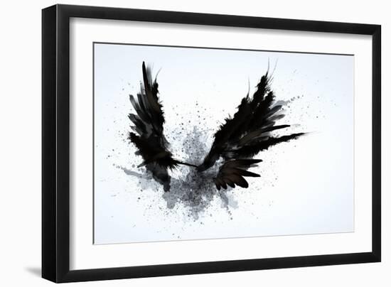 Black Wings-Sergey Nivens-Framed Art Print