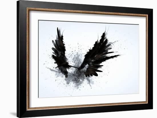 Black Wings-Sergey Nivens-Framed Art Print