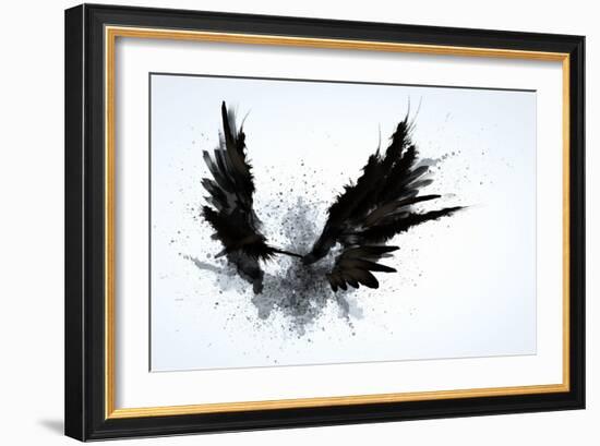 Black Wings-Sergey Nivens-Framed Art Print