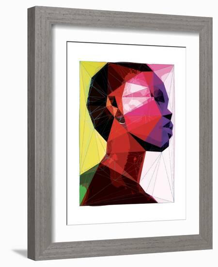 Black Woman 1-Enrico Varrasso-Framed Art Print